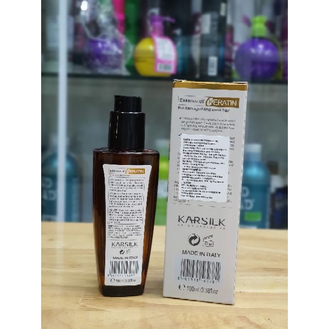 TINH DẦU DƯỠNG TÓC KERATIN KARSILK Ý 100ML