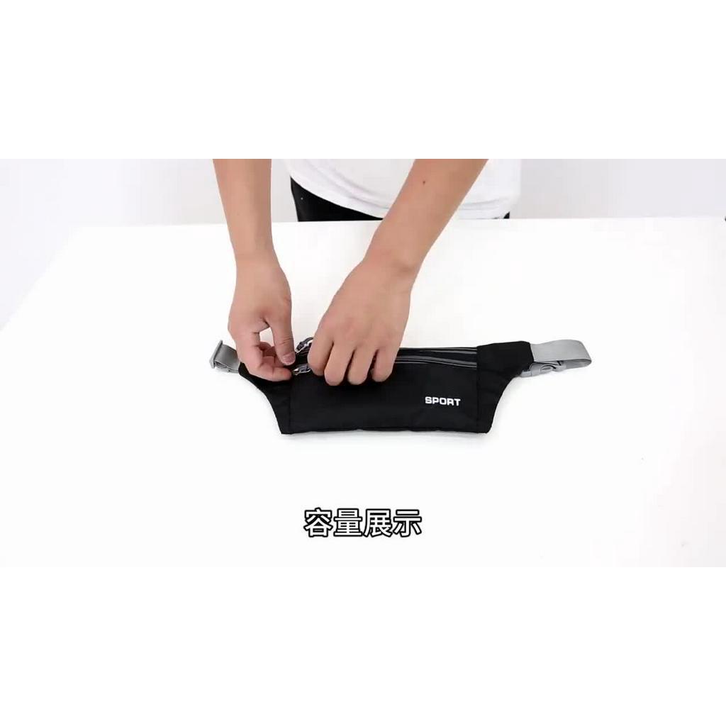 Túi đeo hông, đeo bụng thể thao Polato, đeo chéo cao cấp nhiều ngăn chất liệu canvas mềm cho nam nữ | BigBuy360 - bigbuy360.vn