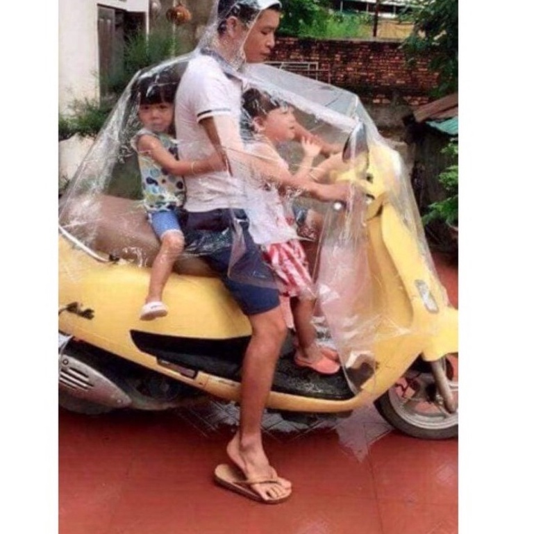Áo mưa trong suốt loại (1 và 2 đầu) loại dày đẹp