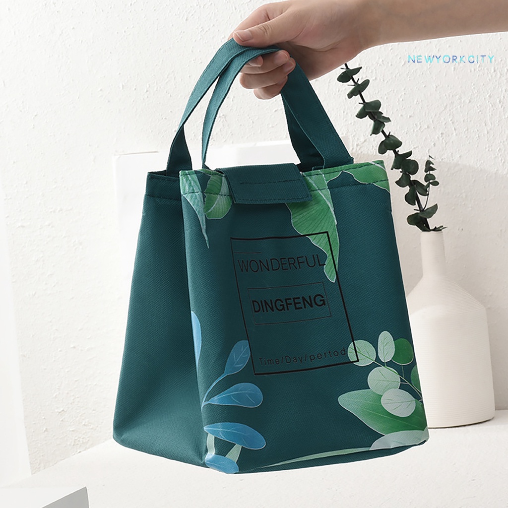 Túi Đựng Hộp Cơm Trưa NYC Vải Oxford Lá Nhôm Cách Nhiệt Chống Nước