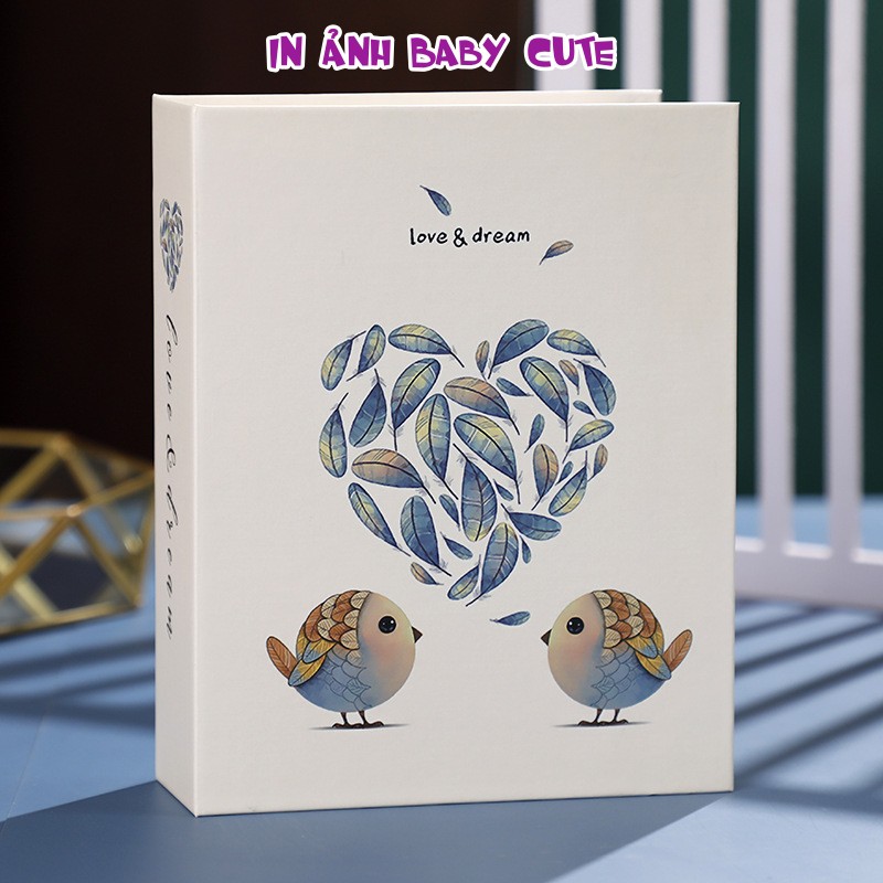 Album ảnh 6x9 đựng 200 ảnh bìa hoạt hình tại In ảnh Baby Cute