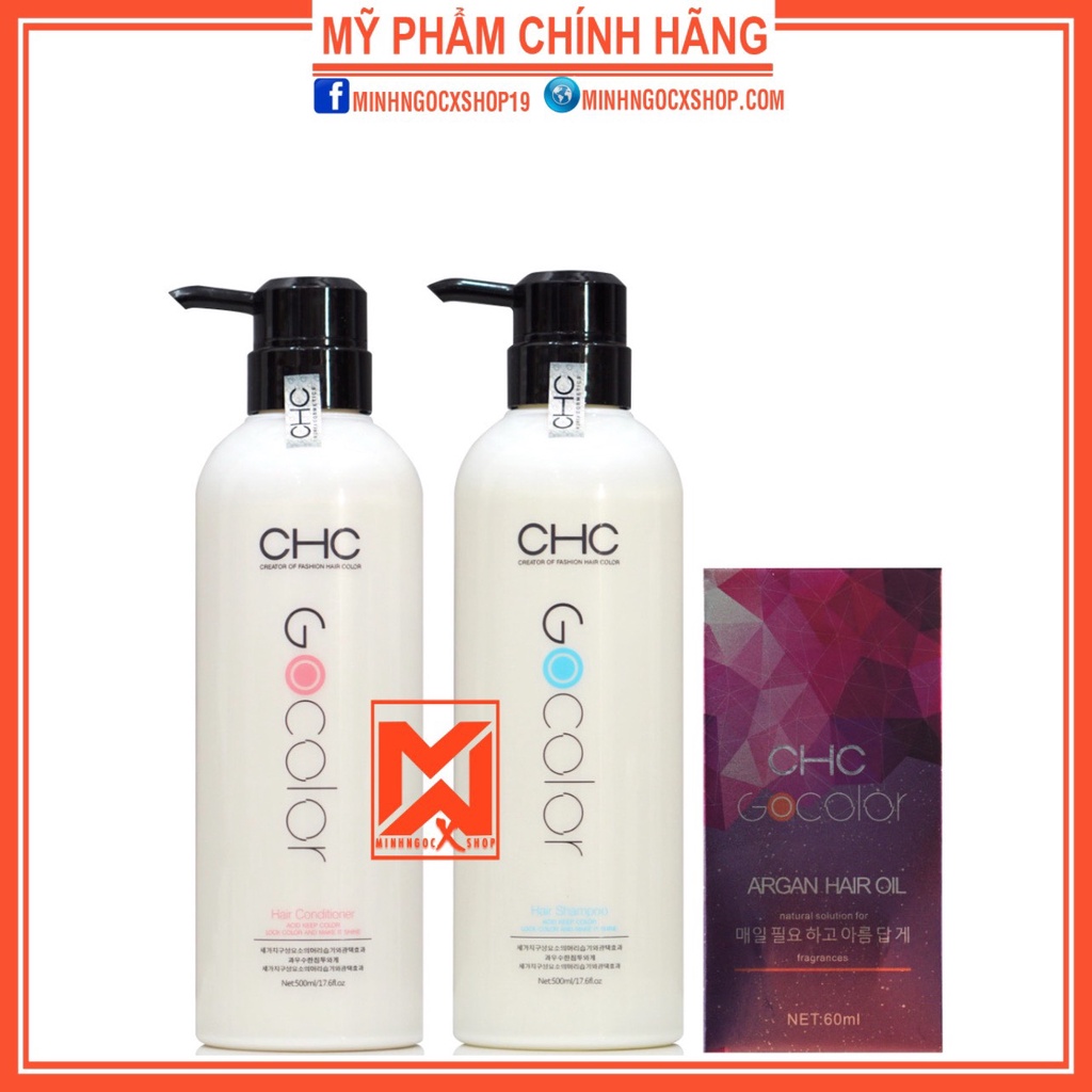 Dầu gội xả tinh dầu CHC GOCOLOR hàn quốc chính hãng