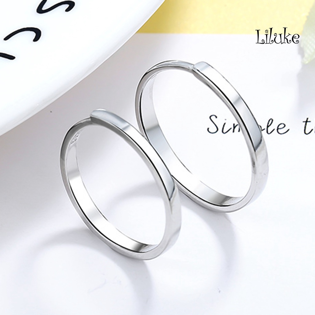 1 Cặp Nhẫn Đồng Chống Trầy Xước Có Thể Điều Chỉnh Kích Thước