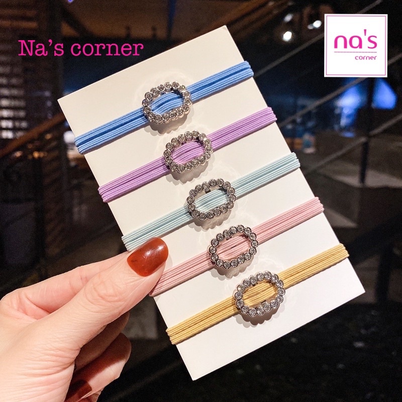 Thun chun buộc cột tóc kim loại