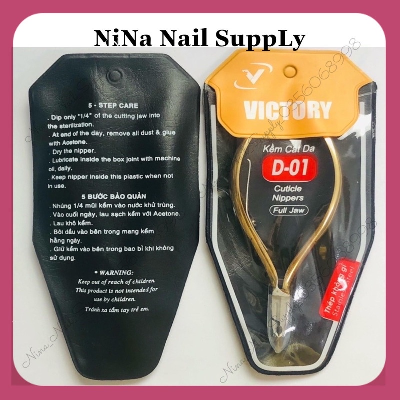 Kìm Nhặt Da Tay Hình Bán Nguyệt Victory Chất Liệu Thép Siêu Bén