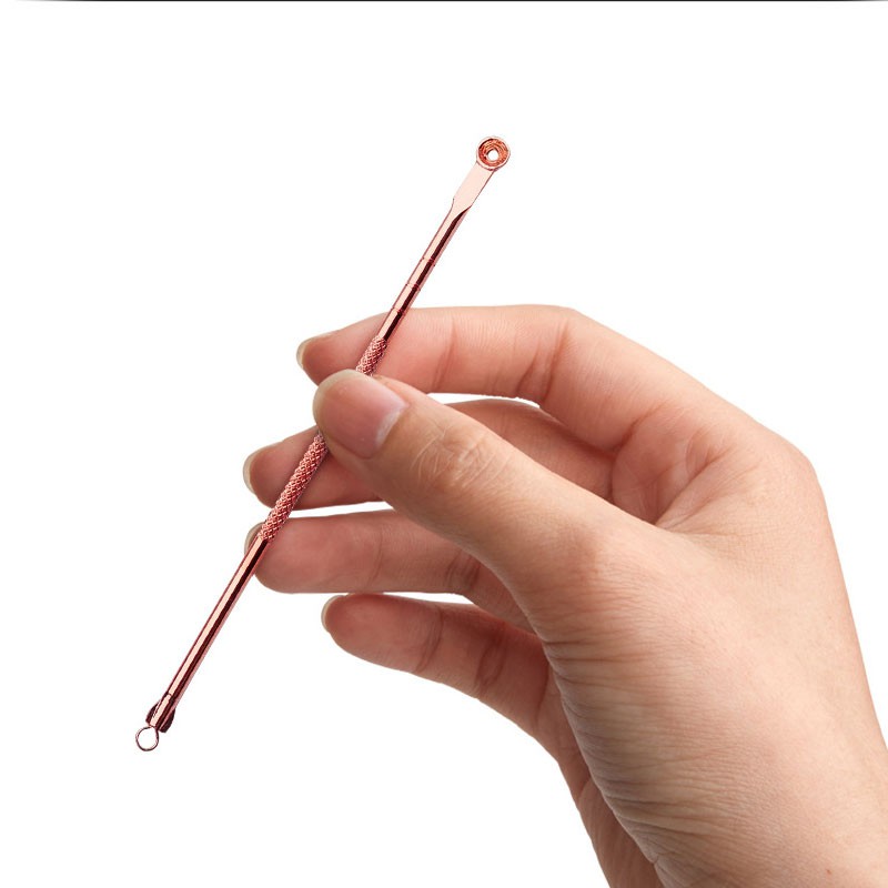 Bộ dụng cụ nặn mụn an toàn cho da kèm hộp đựng bằng kim loại | BigBuy360 - bigbuy360.vn