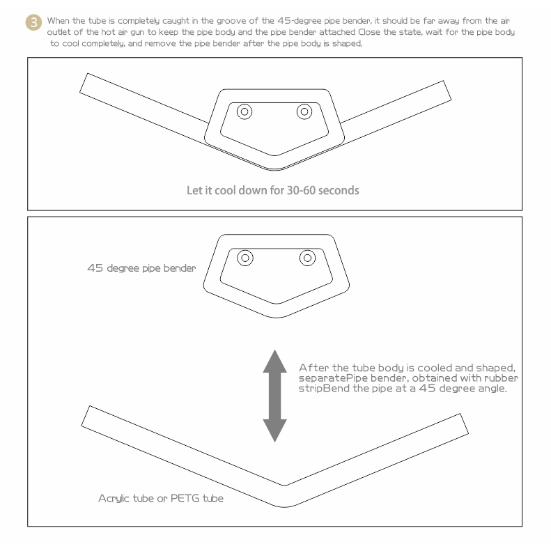 Bộ công cụ uốn cong làm mát bằng nước của Bykski PC cho Acrylic + PETG Máy uốn ống / Máy cắt / Súng nhiệt / Vát mép / Cao su / Dải / Cưa thép