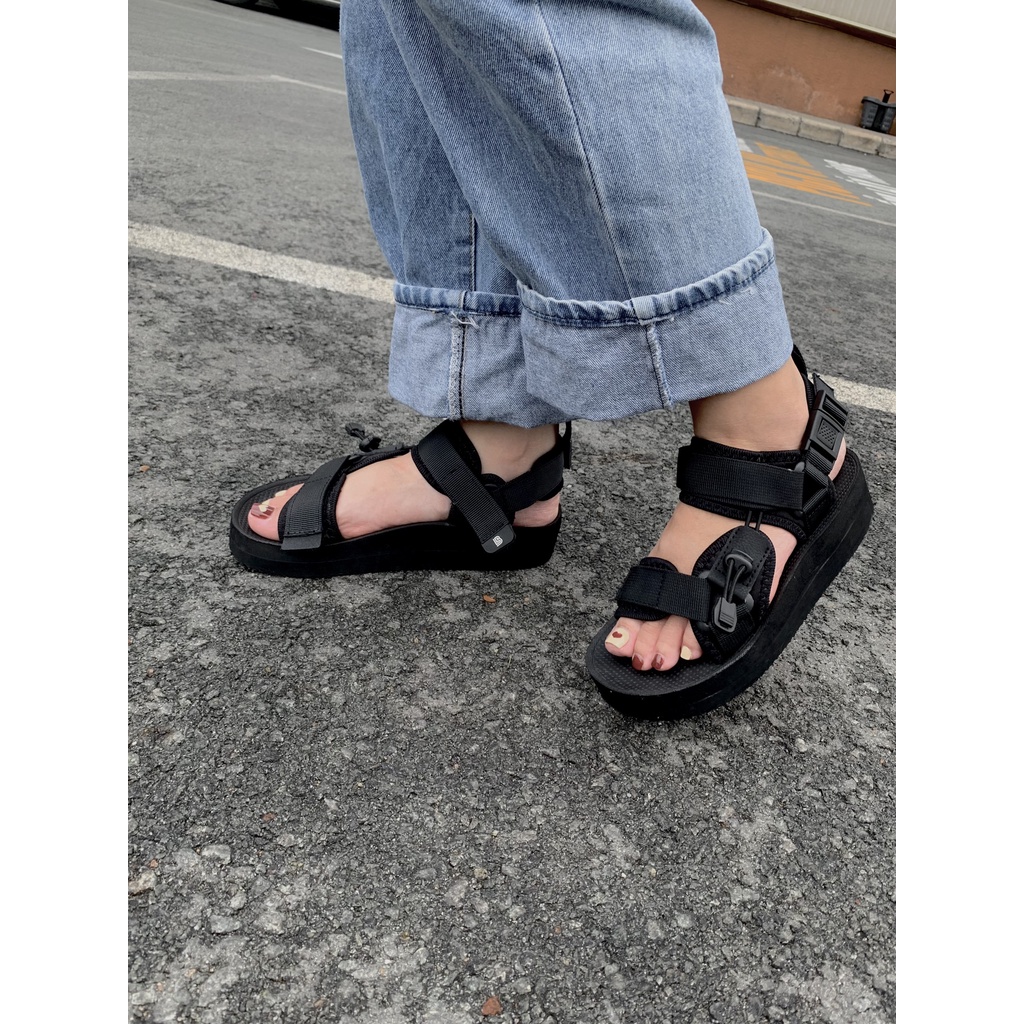 Giày Sandal Nữ The Bily 01W Quai Chéo Dây Rút