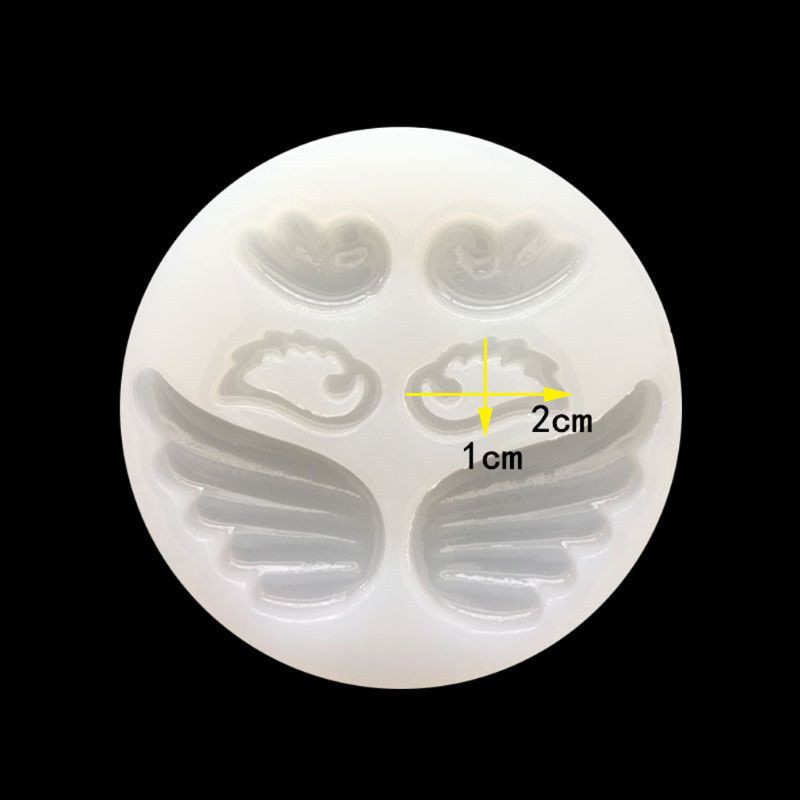 Khuôn Silicone Làm Mặt Dây Chuyền Hình Đôi Cánh Ác Quỷ