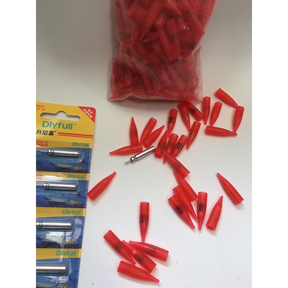 10 chiếc Bóng Đèn LEDkèm pin-  Bóng LED dùng pin CR425 Dùng Cho Câu Lục