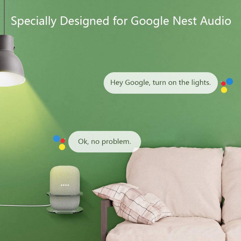 Giá Đỡ Loa Âm Thanh Google Nest Mini Bằng Acrylic Tiện Dụng Cho Nhà Bếp / Phòng Ngủ