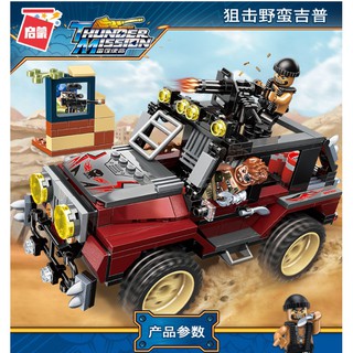 Bộ lắp ráp Xe Jeep phe khủng bố siêu ngầu - cuộc tập kích - Thunder mission series