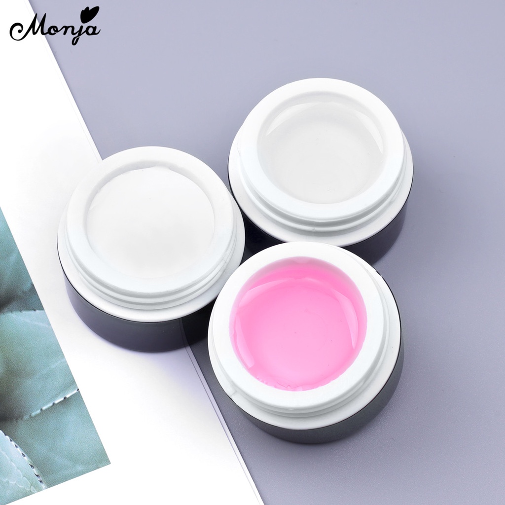 Gel đắp nối dài móng tay MONJA nhanh chóng nhiều màu sắc tùy chọn 15ml