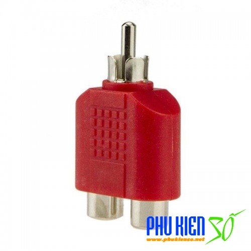 Đầu chia jack loa hoa sen AV  1 ra 2