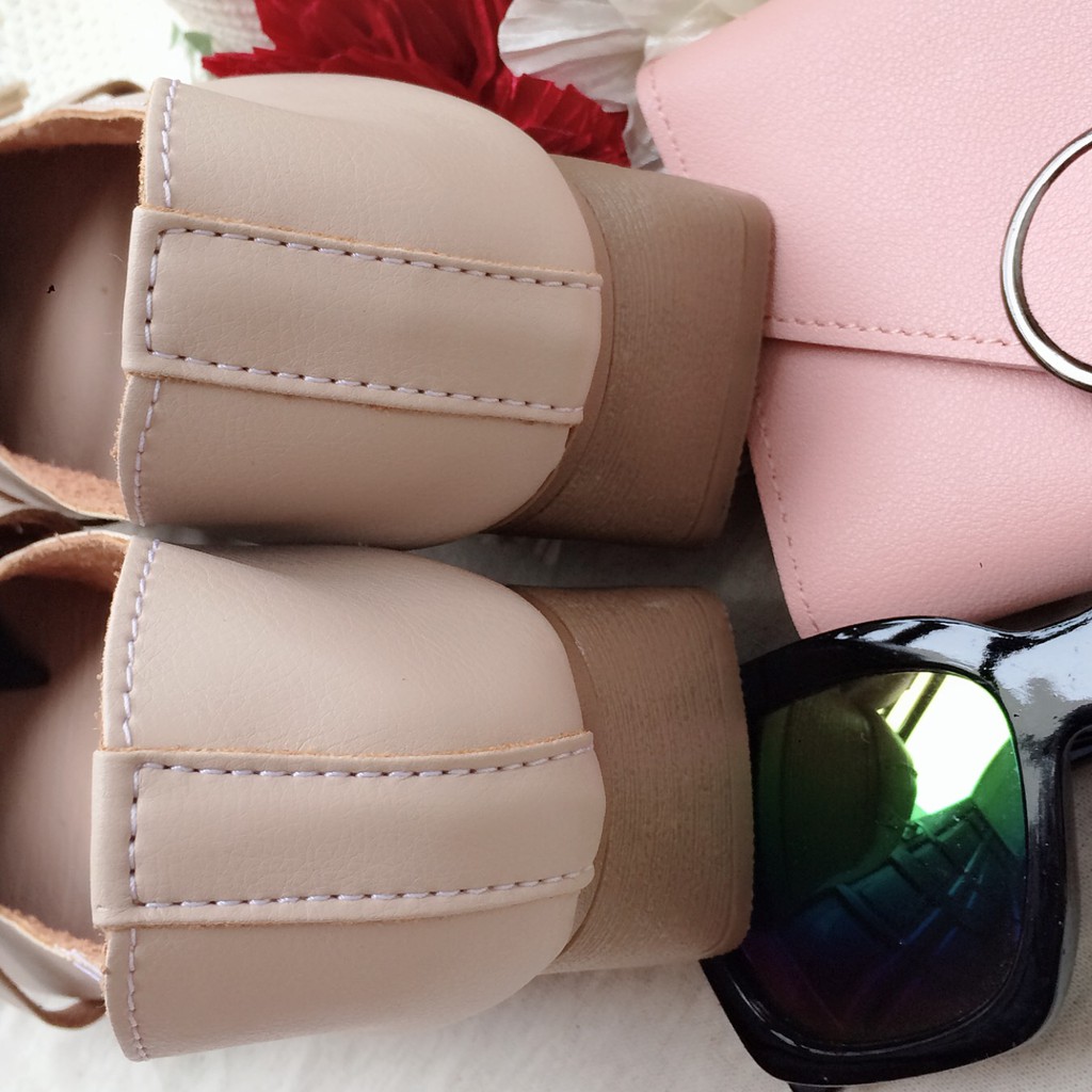 Giày búp bê thắt nơ công chúa xinh xinh gót cao 3cm | BigBuy360 - bigbuy360.vn