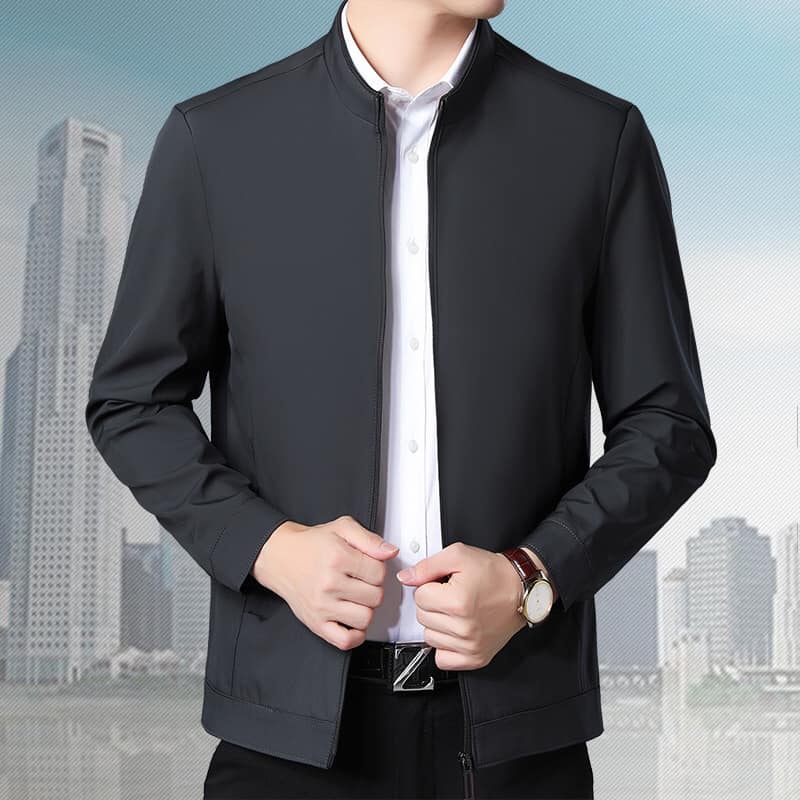 KN0902 - Áo khoác jacket nam mùa thu cho người trung tuổi hàng nhập