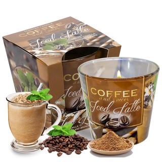 Ly nến thơm tinh dầu, khử mùi, không khói Bartek 115g Coffee and Spices