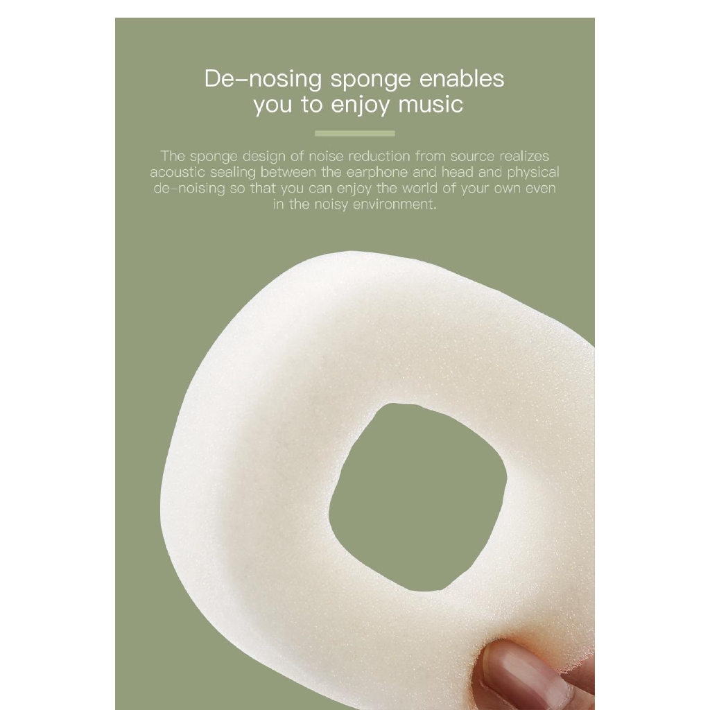 Tai nghe chùm Bluetooth v4.1 cao cấp âm thanh over ear Hifi stereo thương hiệu Baseus D01