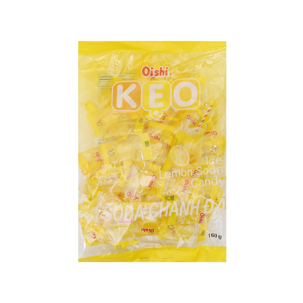 Kẹo soda chanh đá Oishi gói 160g