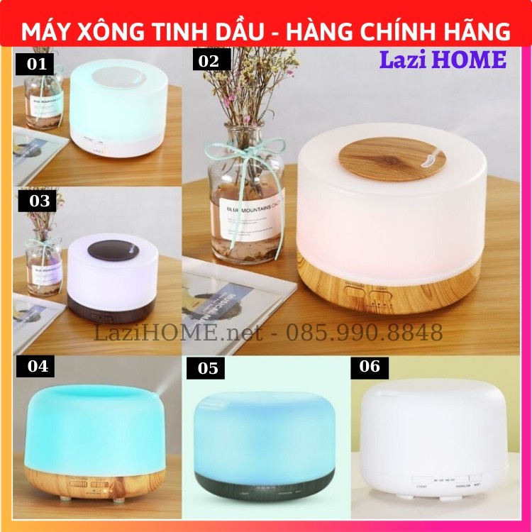 Máy xông tinh dầu [TIỀN NÀO CỦA NẤY], máy phun sương 500ml Hàng Cao Cấp - Bảo hành 12 tháng 1 đổi 1