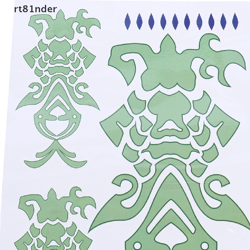 rt 1Pc Anime Genshin Sticker Cosplay Prop Accessories Waterproof Tattoo Stickers n