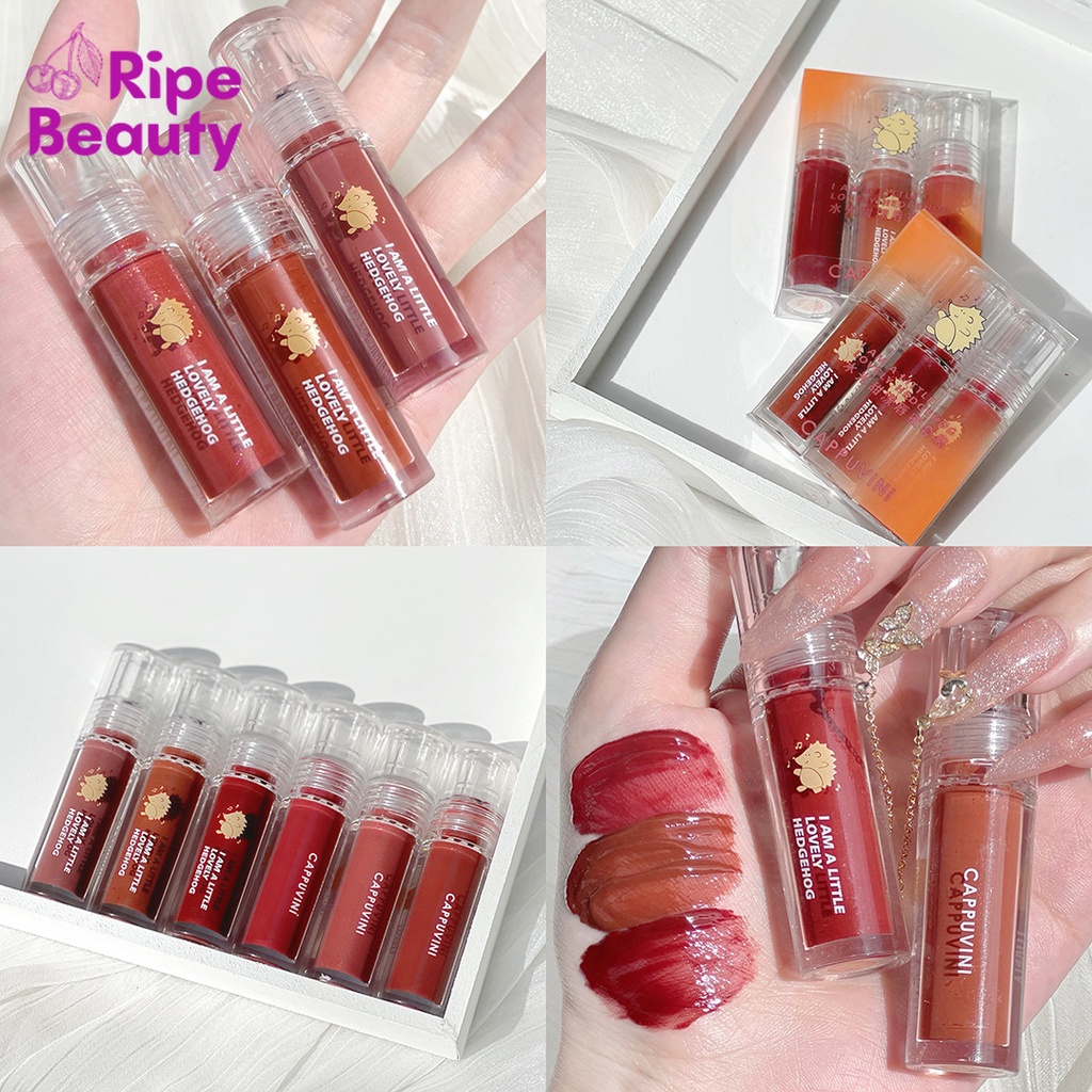 Son Kem Bóng Con Nhím Con Nhỏ CAPPUVINI Water Light Sweet Ripple Lip Gloss Air