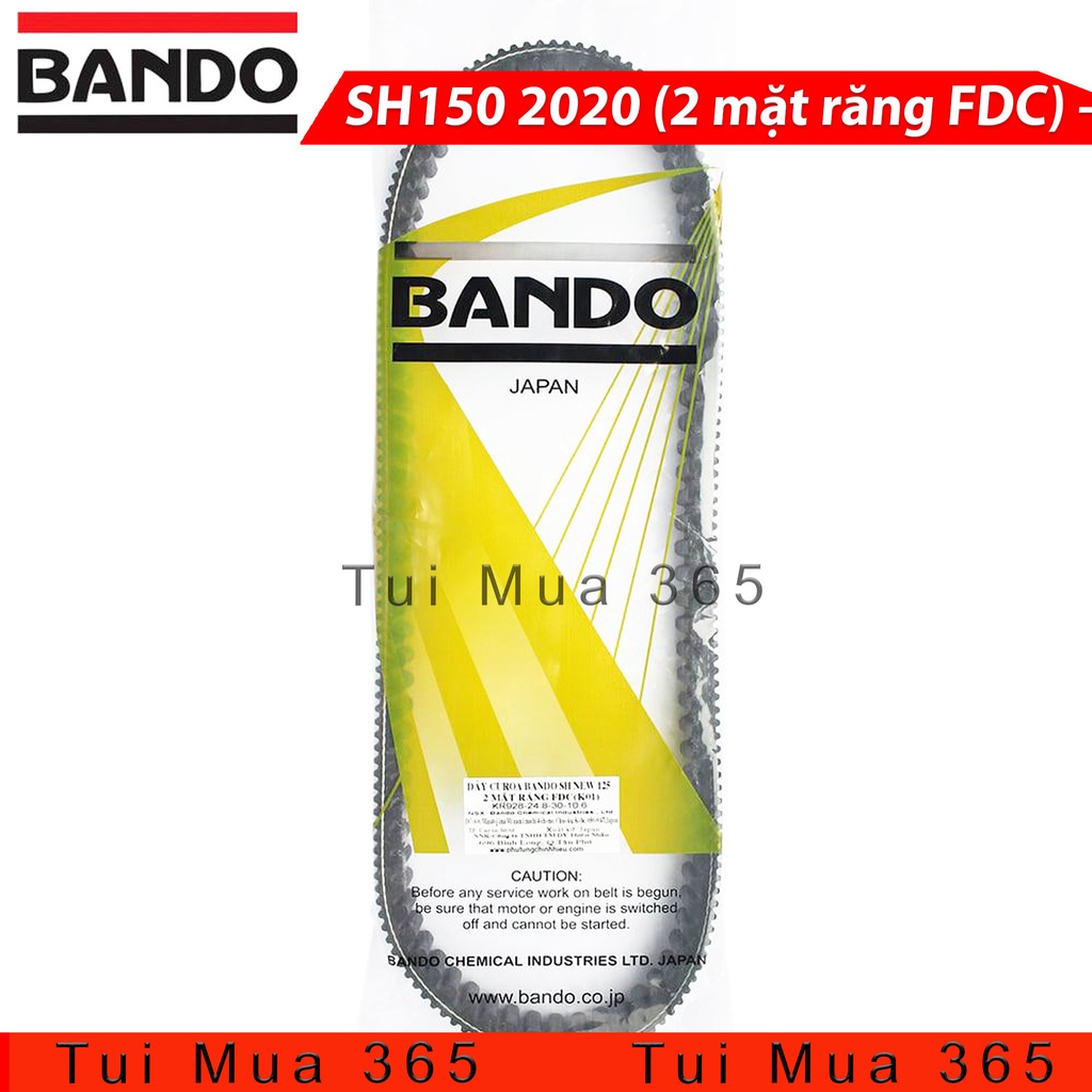 Dây curoa Bando FDC 2 mặt răng SH125/SH150 2020 - Made in Japan