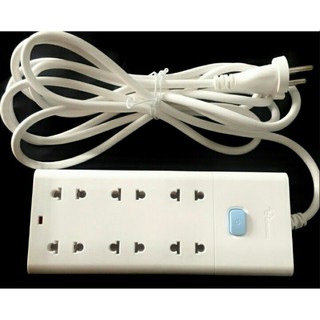 Ổ CẮM ĐIỆN CÓ DÂY 6 LỖ 1 CÔNG TẮC V1060