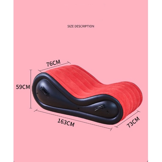 Ghế Tình Yêu Có Tay Cầm Êm Ái Chịu Lực Tốt Melody Marks  tặng máy bơm điện 220V ❤️Hanrui Offical❤️