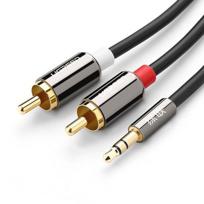 Cáp audio 3.5mm ra 2 đầu RCA dài 1.5 mét UGREEN UG-10583 ( cao cấp)