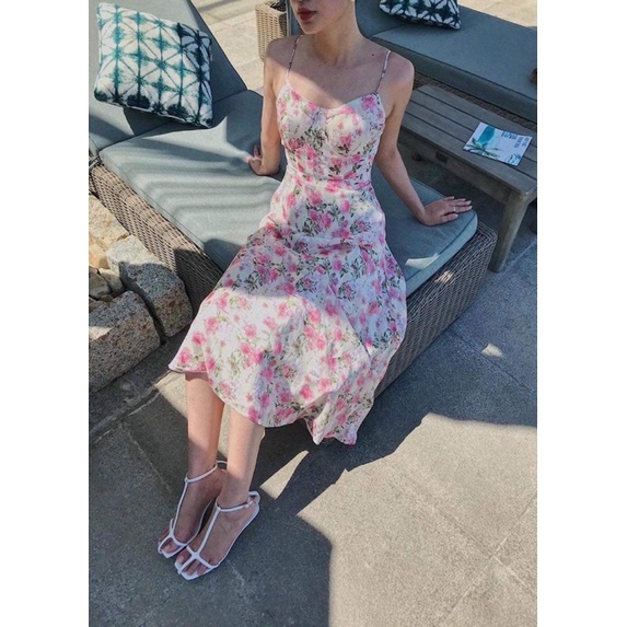 Đầm 2 dây hoa JOVEN M pass 380k 🌸