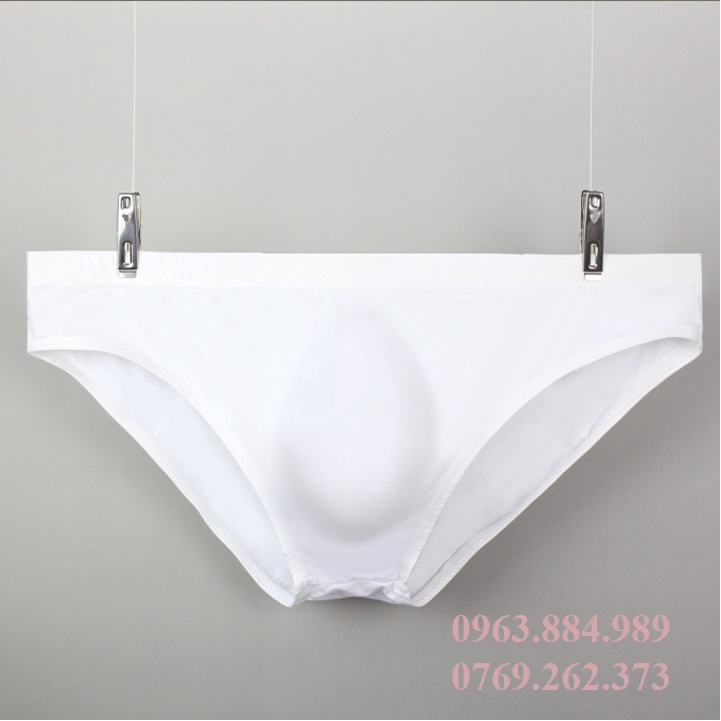 Quần lót tam giác nam SX.04 chất thun lạnh màu đen, trấng đơn giản cho anh em