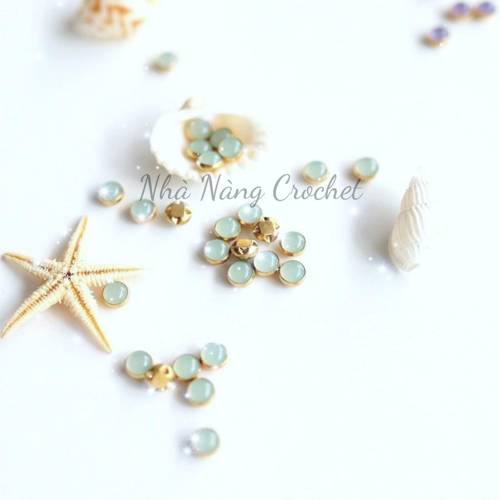 Nút Áo Siêu Mini 4mm 5mm May Quần Áo Búp Bê OB11 BJD