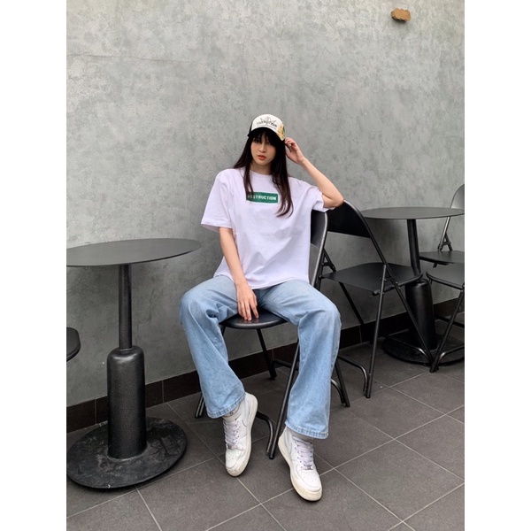 Nón kết, mũ lưỡi trai local brand Destruction thêu logo màu trắng đen