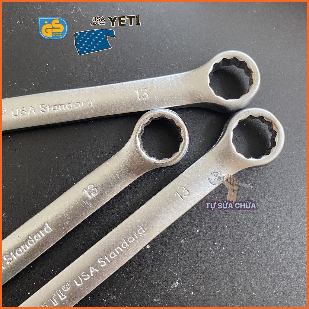 Cờ lê vòng miệng số 13 chính hãng YETI, khóa vòng miệng size 13mm