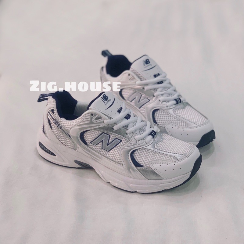 [Mã SKAMLTSM9 giảm 10% đơn 99K] Giày New B 530 Trắng Xám