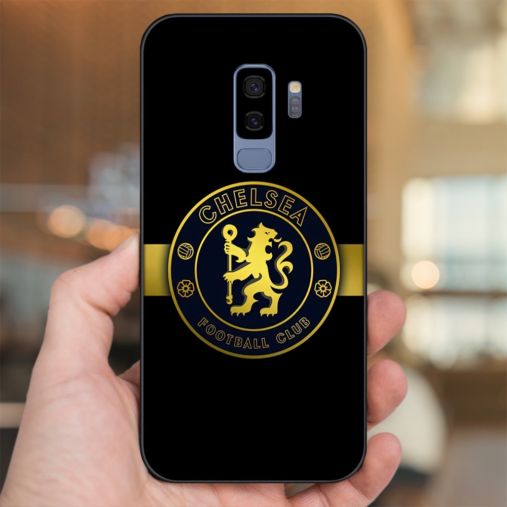 Ốp lưng Samsung S9 Plus viền đen in hình Chelsea FC