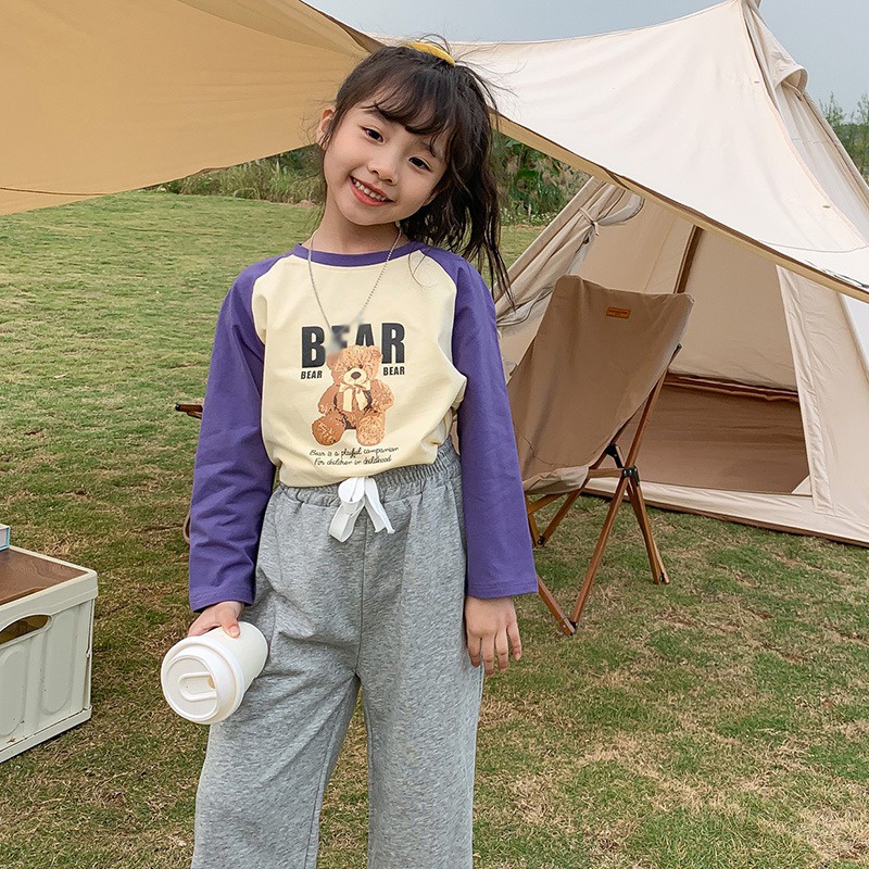 Áo Thun Cotton Họa Tiết Hoạt Hình Chữ In Thời Trang Xuân Hè Cho Trẻ Em