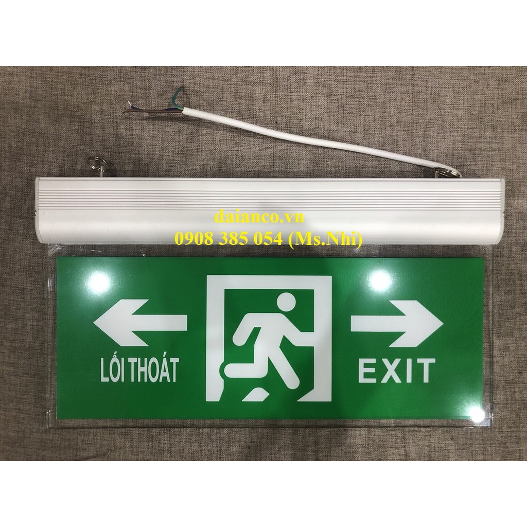 Biển Chỉ Dẫn Thoát Nạn 2 Mặt Chỉ 2 Hướng YF-1019 (YF109)