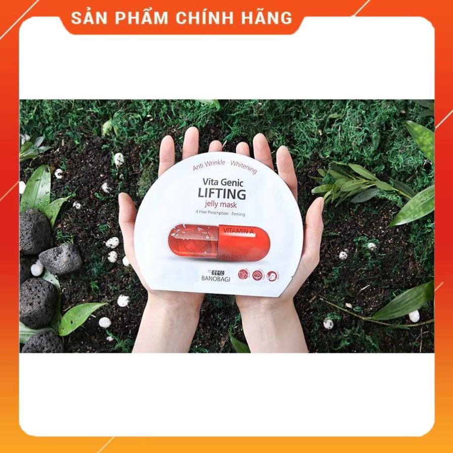 CHÍNH HÃNG  Mặt nạ thuốc màu đỏ Banobagi Vita Genic Jelly Mask Lifting Vitamin A(miếng)