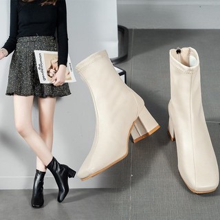 [HÀNG CÓ SẴN] Giày Bốt Nữ Da Mềm Cổ Thấp Đế 5,5 cm Thời Trang Boots | WebRaoVat - webraovat.net.vn