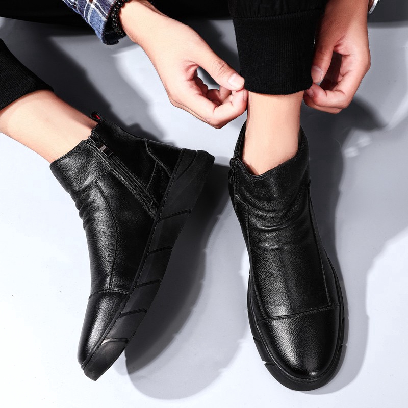 giày nam giày boot nam giày nam cao cổ boots giày cao cổ Chelsea boots Giày Bốt Da Thời Trang Dành Cho Nam