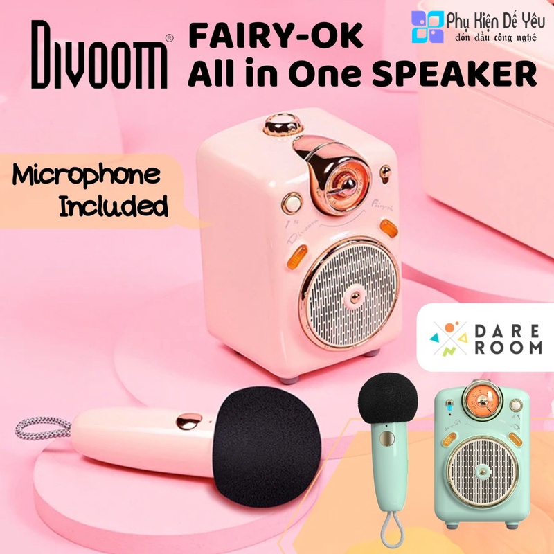 Divoom Fairy-OK Loa Bluetooth đa chức năng Loa di động không dây mini có thumbnail