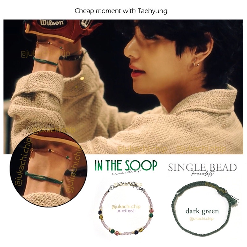 Vòng tay handmade cheap moment with Taehyung  in BTS IN THE SOOP | IN THE SOOP BRACELETS