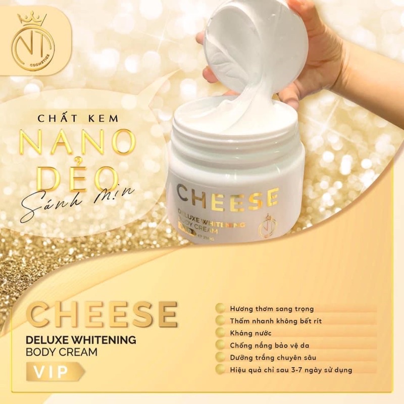 Dưỡng Da Trắng Da Giữ Ẩm Da - BODY CHEESE Phô Mai