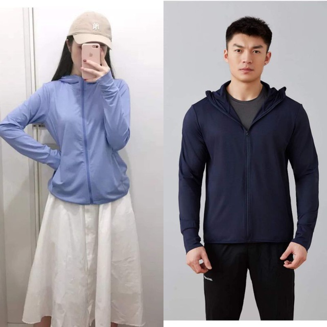 Bigsize 40-100kg áo chống nắng nam nữ vải thông hơi có túi cuộn