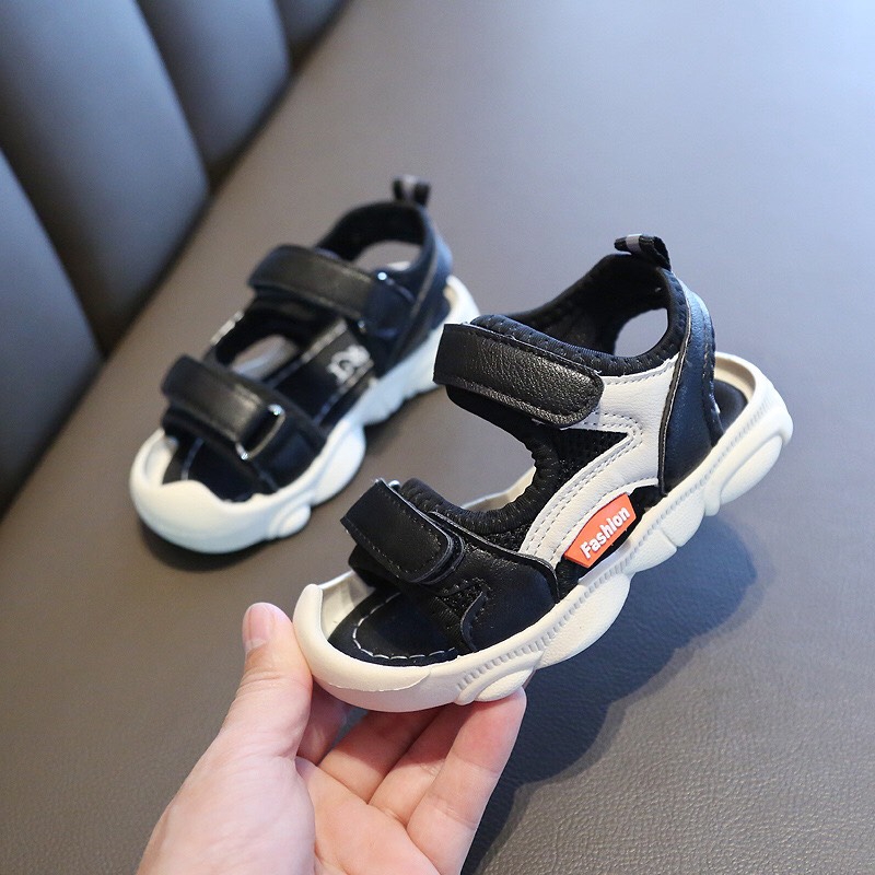 Sandal Quảng Châu mũi cao chống vấp cho bé trai và bé gái từ 6 tháng-5 tuổi mã mới F522  ảnh thật