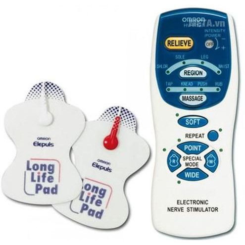 Máy massage xung điện Omron HV-F127 mát xa cổ lưng vai gáy toàn thân đa năng cao cấp [Hibaby++]