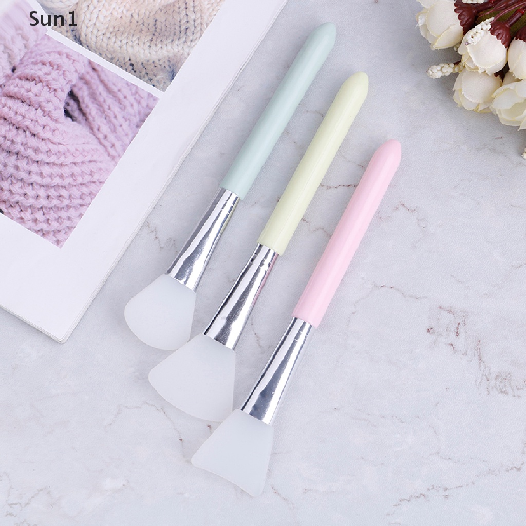 Cọ Silicone Đầu Phẳng Chăm Sóc Da Mặt Tiện Dụng