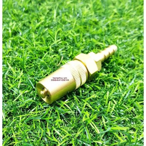 Đầu rửa xe đuôi chuột thau 8ly có chỉnh